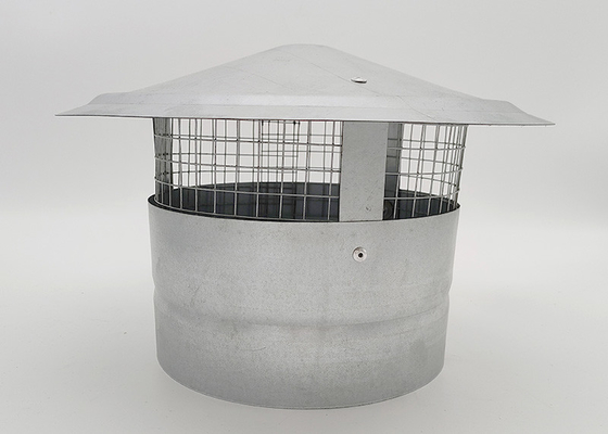 철망 200mm 상단 너비와 함께 밸런스 된 둥근 지붕 환기 파이프 캡