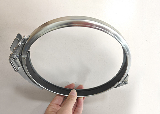 180mm 둥근 빠른 방출 도크 클램프 공기 V 밴드 환기 플랜지 클램프