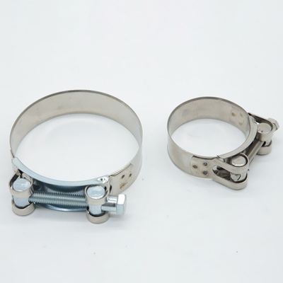 32~68mm 폭의 클램프, 진크로 덮인 톱니 톱니, 강물 및 부식 저항성
