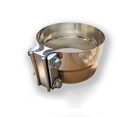 5 인치 0.5mm 두께 304 스테인레스 스틸 둥근 감소 배기가스 파이프 클램프 머플 클램프