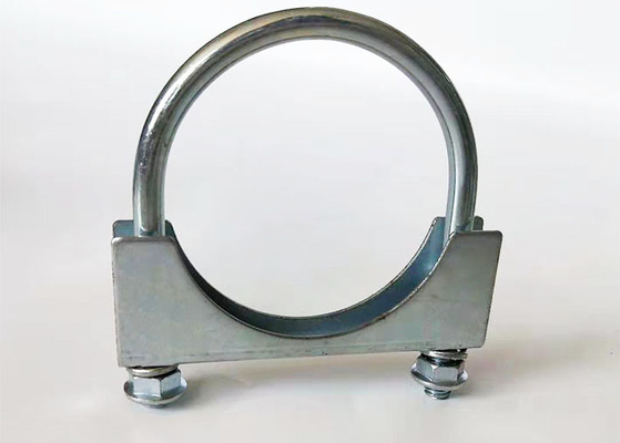 보편적 강철판 환 봉 M10 U 자형 볼트 배출 클램프  1.5-6inch