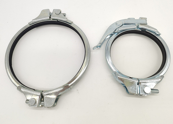 고무 인발이 찍힌 반지 2.0mm 간격을 가진 150mm 두 배 놀이쇠 Gal 관 죔쇠