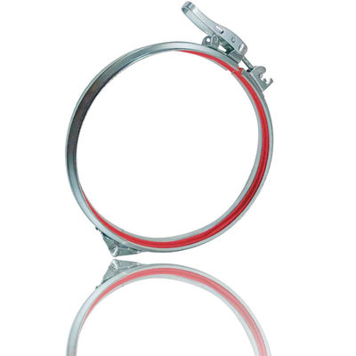 Metal 250mm Airtight Sealing Galvanised Pipe Clamps